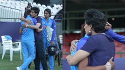 Ind W Vs Aus W Anjum Chopra Tries To Console Emotional Harmanpreet Kaur After T20 World Cup Exit