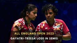 All England Open 2023 Gayatri Pullela Treesa Jolly Lose To Lower Ranked Korean Pair In Semi Finals