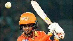 Wpl 2023 Ggt Vs Upw Harleen Hemalatha Power Help Gujarat Set 170 Run Target For Up