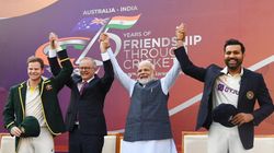 India Vs Australia Pms Narendra Modi And Anthony Albanese Celerate 75 Years Of Cricketing Relations