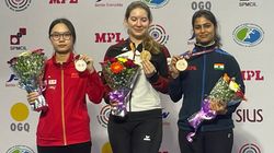 Bhopal Issf World Cup 2023 Manu Bhaker Win Bronze Medal In 25m Pistol Event