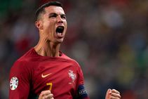 Cristiano Ronaldo Scores Twice Record Appearance Portugal Liechtenstein Euro 2024 Qualifying