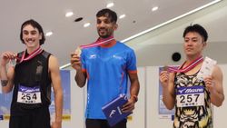 Abdulla Aboobacker Wins Gold Medal In Mikio Oda Memorial Athletics