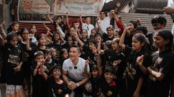 Bengaluru Fc Distributes Champions 2023 T Shirts To Underprivileged