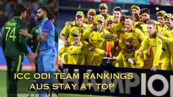 Icc Odi Rankings Australia Remain At Top India Slip To Third Pakistan Jump To Second