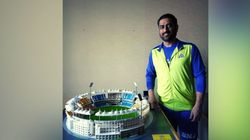 Ipl 2023 Ms Dhoni Gift From Fan Chepauk Stadium Miniature