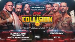 Aew Collision Cm Punk Return Match Announced As Debut Episode Main Event
