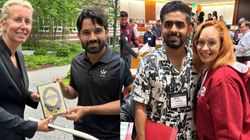 Babar Azam Mohammad Rizwan First Cricketers To Attend Classes At Harvard Gift Holy Quran To Teacher