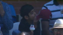 Wtc Final 2023 Young Boy Captured Licking Ice Cream From His Cap Leaves Ravi Shastri Hayden In Sp