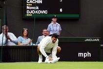 Wimbledon 2023 Novak Djokovic Eases To Opening Win After Farcical Delay