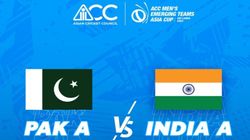India A Vs Pakistan A Emerging Asia Cup 2023 Live Score Colombo