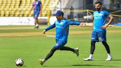 Virat Kohli Football Session Team India 2nd Test Vs West Indies