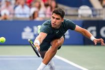 Carlos Alcaraz Battles Past Ben Shelton In First Tour Match Since Wimbledon