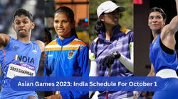 Asian Games 2023 Schedule For October 1 India Asian Games Fixtures