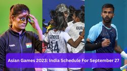 Asian Games 2023 Schedule For September 27 India Asian Games Fixtures