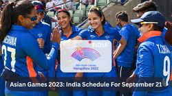 Asian Games 2023 Schedule September 21 India Asian Games Fixtures