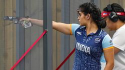 Asian Games 2023 Bhaker Sangwan Esha Trio Win 25m Pistol Women Gold