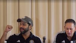 India World Cup Squad Rohit Sharma Celebrates His Inclusion As Agarkar Announces His Name In Pc