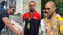 Indianoil Grand Prix Of India Yuvraj Singh Shikhar Dhawan John Abraham Dazzle At Bic