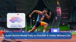 Asian Games 2023 Medal Tally On October 3 Indian Winners In Hangzhou