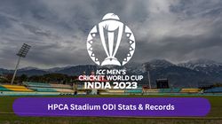 Hpca Stadium Stats Records Odi Statistics Icc World Cup 2023 Venue In Dharamsala