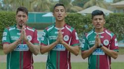Shubho Sarodiya Mohun Bagan Players Wishing Happy Puja Wins Hearts Of Mariners