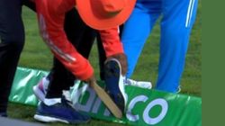 Selfless Raghu Team India Staff Seen Cleaning Shoes In India Vs New Zealand World Cup 2023 Match