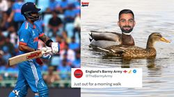 Ind Vs Eng Odi World Cup 2023 Virat Kohli Trolled By Englands Barmy Army After Rare Duck