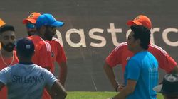 Bumrah Shami Laugh Joke India Sachin Tendulkar Before Ind Vs Sl World Cup 2023 Match Mumbai