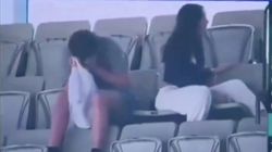 Aus Vs Pak Couple Cuddling At Mcg Taken By Surprise During Pakistan Batting Video Goes Viral