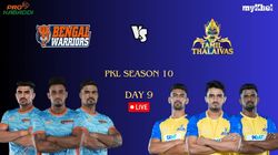Pkl Live Score Day 9 Bengal Warriors Vs Tamil Thalaivas