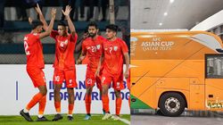 Indian Football Team Watch The Tricolour Team Bus Which Will Carry Sunil Chhetri And Co In Afc Asi
