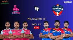 Pkl Live Score Day 17 Jaipur Pink Panthers Vs Up Yoddhas
