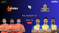 Pkl Live Score Day 14 U Mumba Vs Tamil Thalaivas