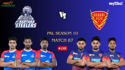 Pkl Live Score Match 87 Haryana Steelers Vs Dabang Delhi