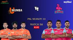 Pkl Live Score Match 58 U Mumba Vs Jaipur Pink Panthers