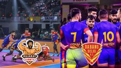 Pkl Season 10 Gujarat Giants Vs Dabang Delhi Guj Vs Del Dream11 Prediction H2h Record Starting 