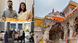 Ram Mandir Pran Pratistha Virat Kohli Sachin Tendulkar Anil Kumble Arrive In Ayodhya