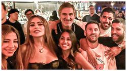 Inter Miami Stars Lionel Messi Luis Suarez And Jordi Alba And Their Partners Link Up With Hollywood Actress Sofia Vergara In Miami