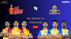 Pkl Live Score Match 88 Telugu Titans Vs Tamil Thalaivas