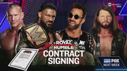 Wwe Smackdown Royal Rumble Contract Signing Title Match Set For January 19 Edition