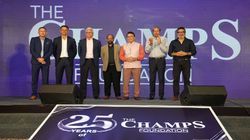 Champs Foundation Rahul Dravid Sunil Gavaskar Present To Celebrate 25 Years Of Foundation