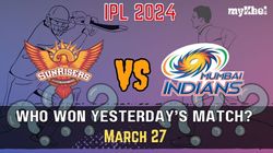 Who Won Yesterday Ipl 2024 Match Result Top Players Award Winners Points Table