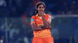 Wpl 2024 Shabnam Shakil Debuts With A Bang For Gujarat Giants Against Royal Challengers Bangalore