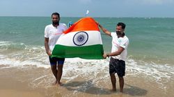 Indian Swimmers Swim Across Ram Setu Promote Sports Brotherhood 
