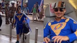 Ipl 2024 Why Ishan Kishan Was Wearing Superman Outfit During Mumbai Indians Travel