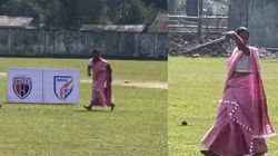 Woman Wearing Saree Coaches Her Son In Aiffs Blue Cubs League Twitter She Is Better Than Igor Stimac
