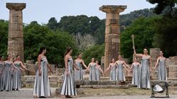 Olympic Flame Lit For Paris Games In Ancient Olympia 