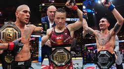 Ufc 300 Results Alex Pereira And Zhang Weili Retain Titles Max Holloway Wins Bmf Belt