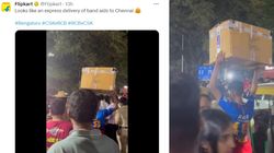 Ipl 2024 Flipkart Trolls Csk With Express Delivery Message Video Goes Viral